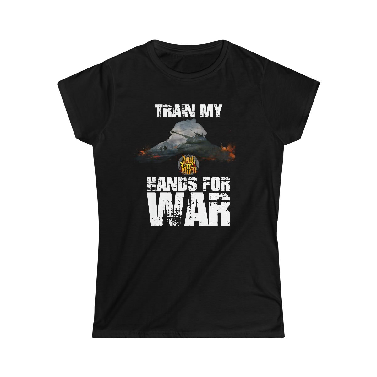 Deny The Fallen – Hands For War Women’s Short Sleeve Tshirt 64000L
