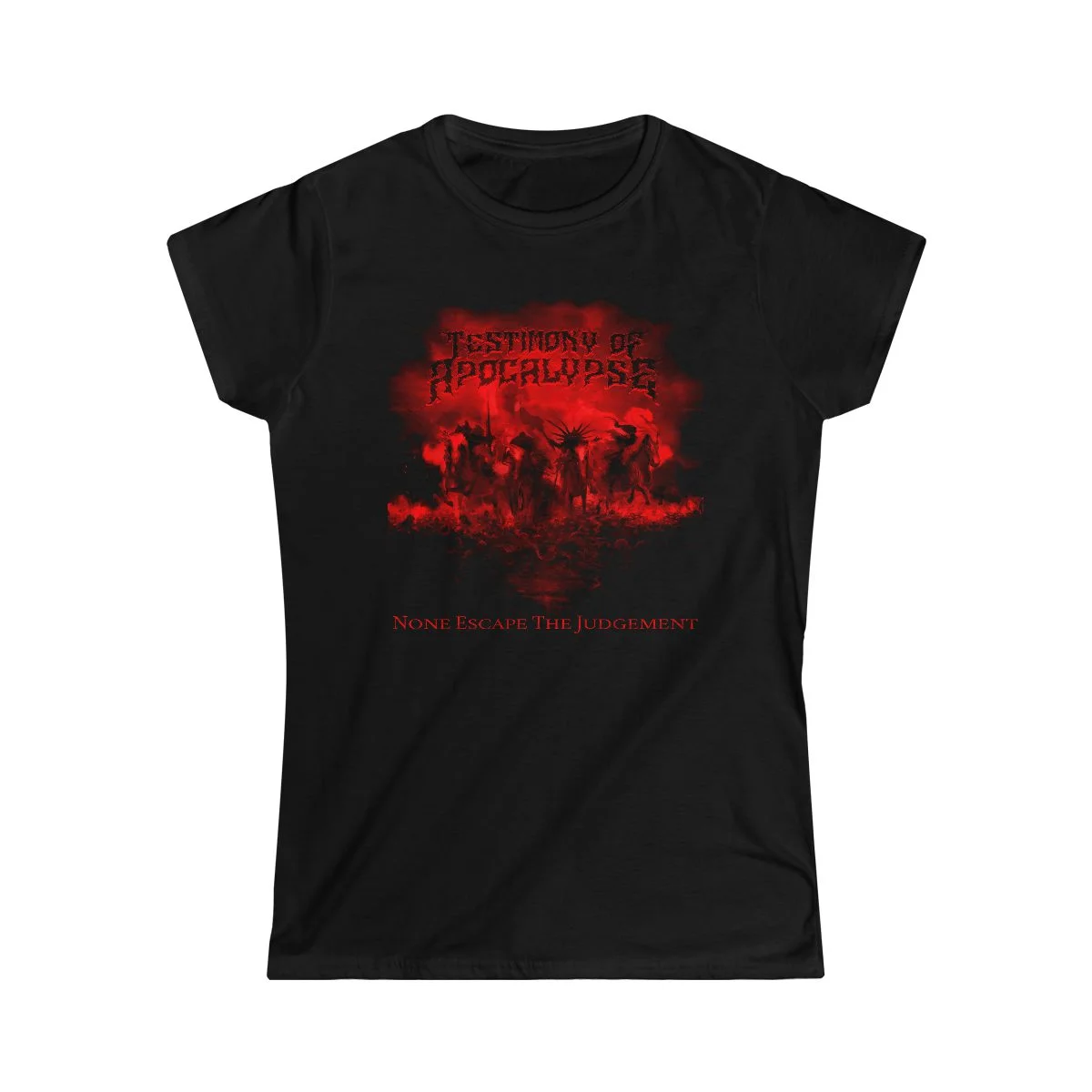 Testimony of Apocalypse - None Escape The Judgement Women's Short Sleeve Tshirt 64L