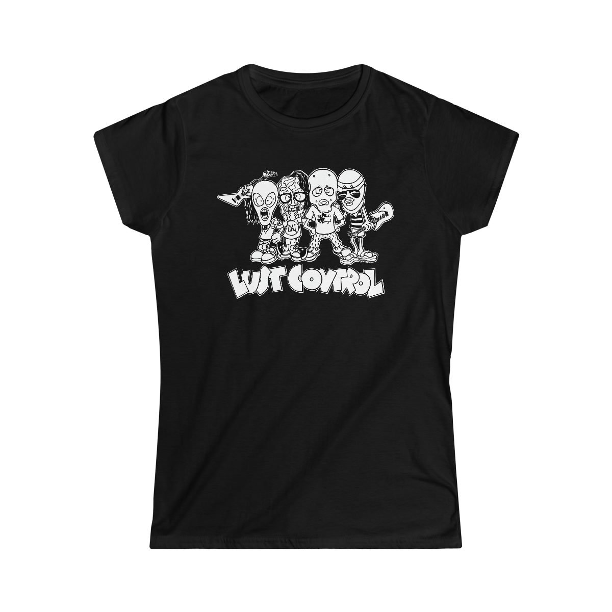 Lust Control Cartoon Characters Women’s Short Sleeve Tshirt 640L