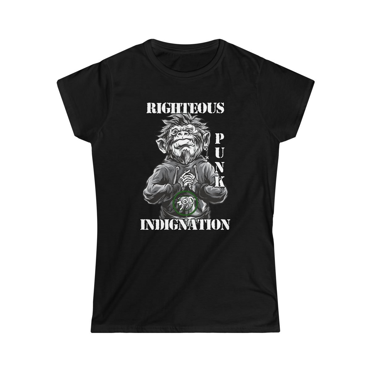 390 – Righteous Punk Indignation Women’s Short Sleeve Tshirt 640L