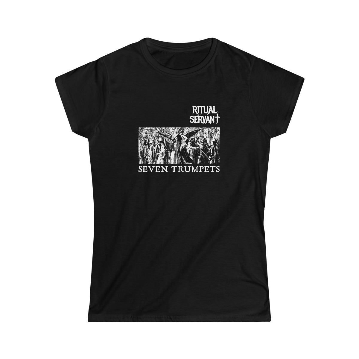 Ritual Servant – Seven Trumpets Women’s Short Sleeve Tshirt 64000LD