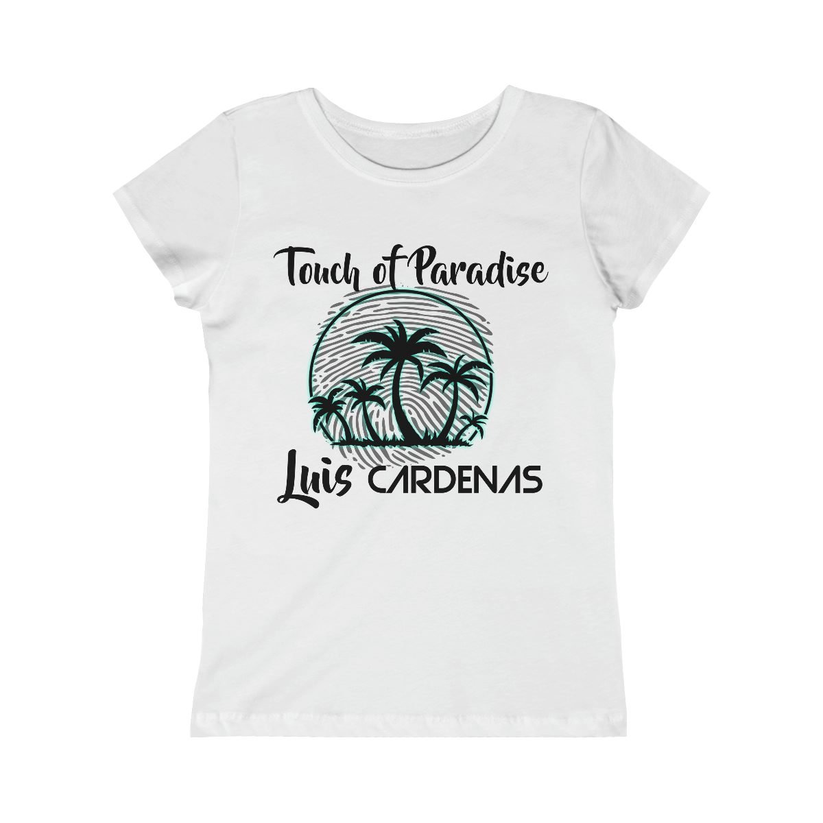 Luis Cardenas – Touch of Paradise Girls Short Sleeve Tshirt