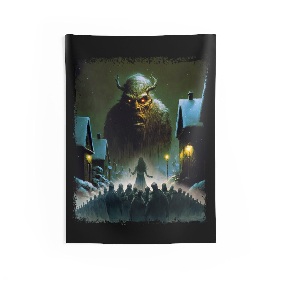 Holiday Horrors -Gryla The Troll Indoor Wall Tapestries