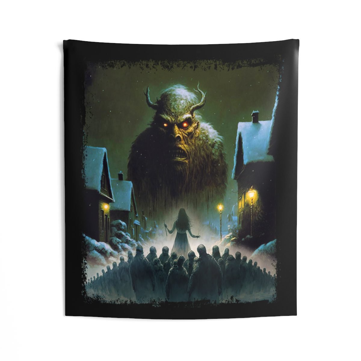 Holiday Horrors -Gryla The Troll Indoor Wall Tapestries