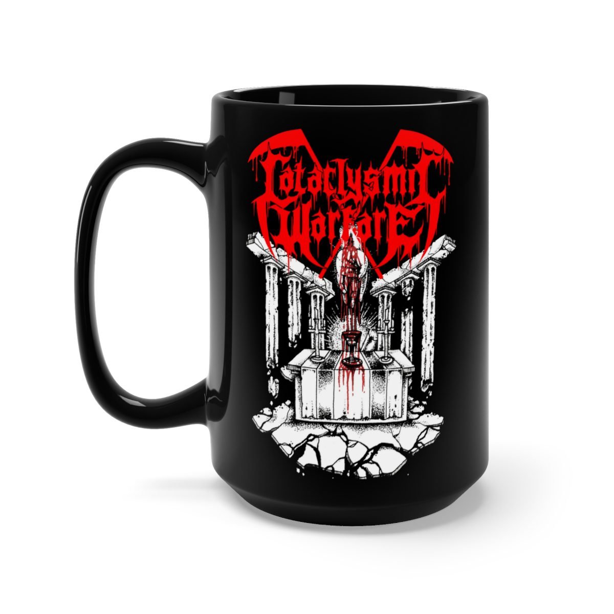 Cataclysmic Warfare – Drink The Blood 15oz Black Mug
