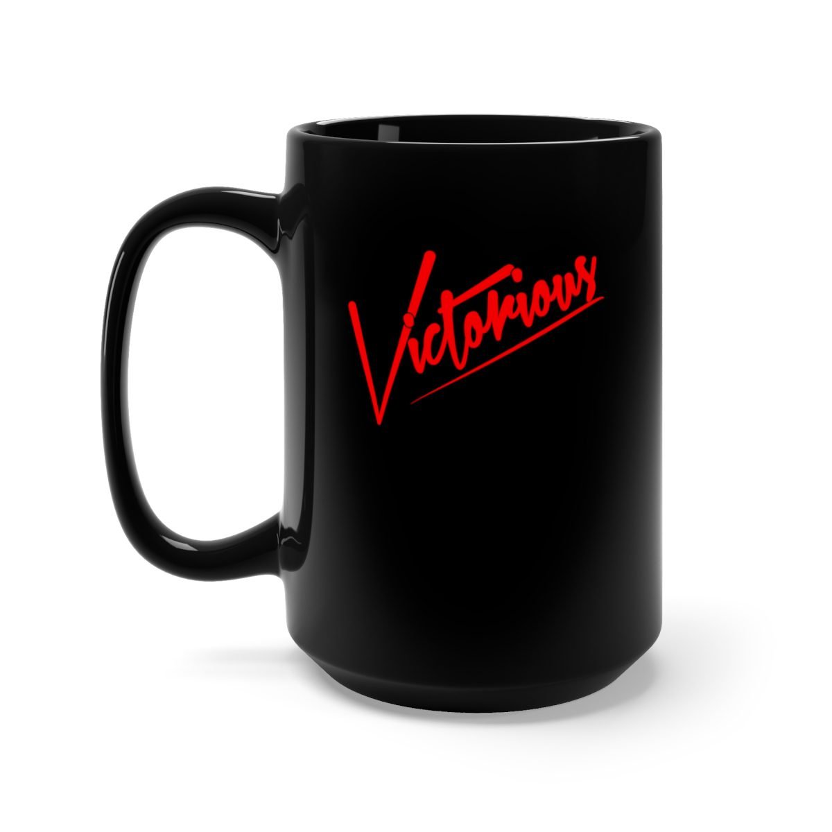 Victorious – Bold Black Mug 15oz