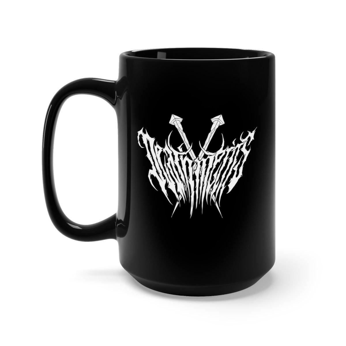 Deathmerits logo 15oz Black Mug
