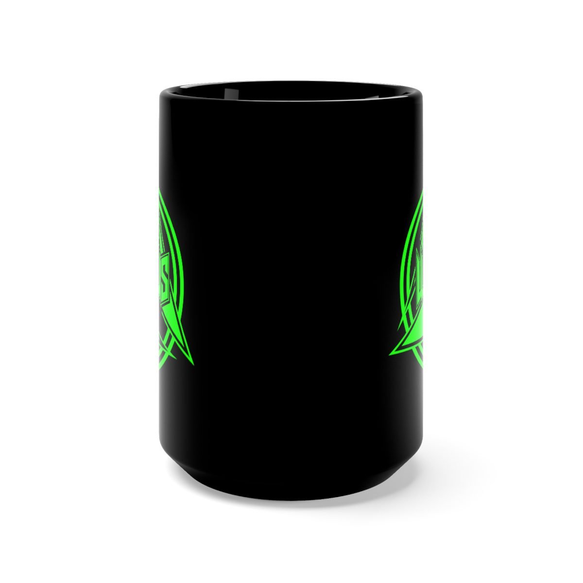 Wanus – Green Logo 15oz Black Mug