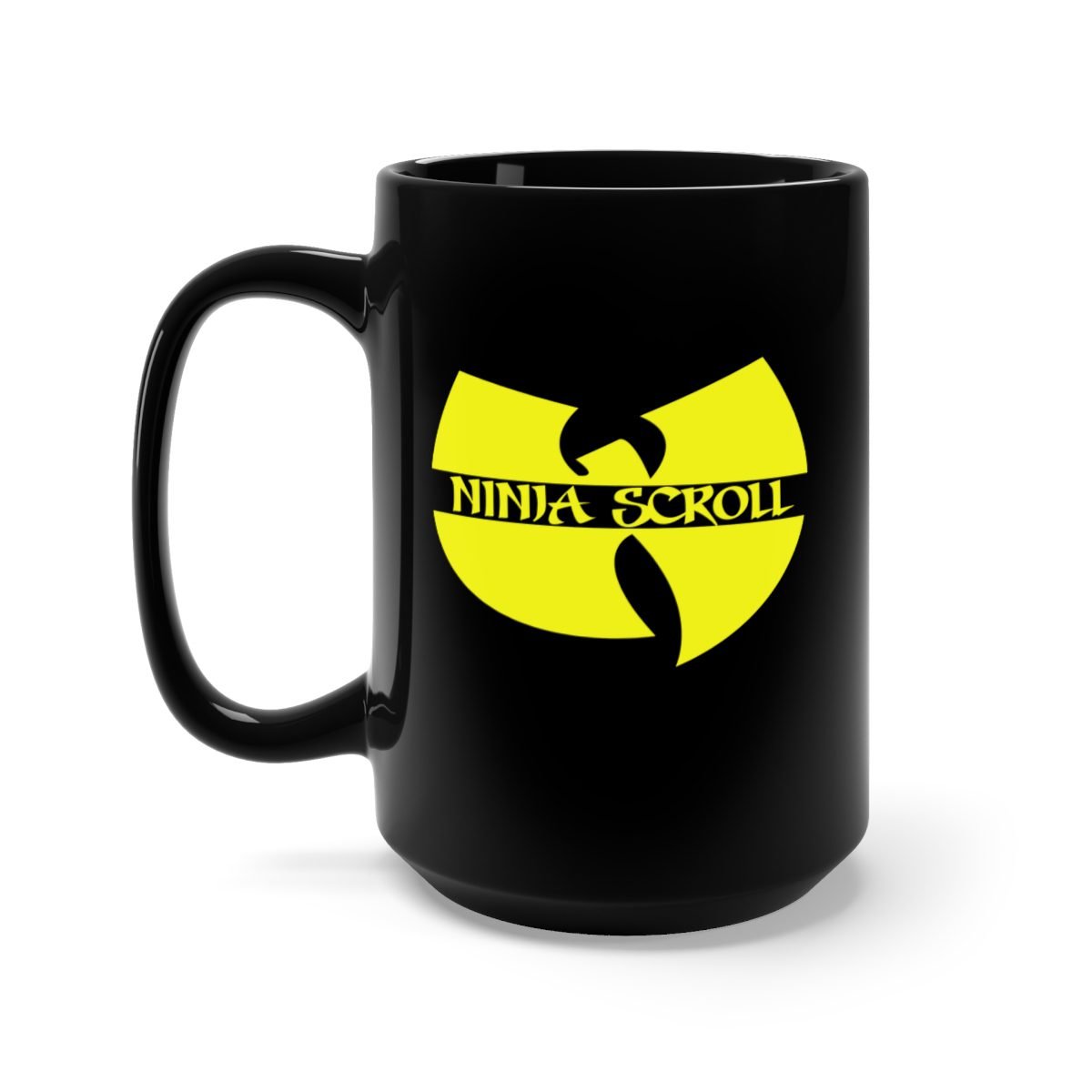 Ninja Scroll  – Dove 15oz Black Mug