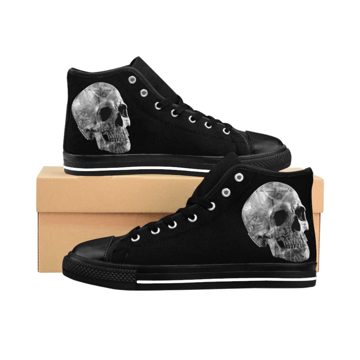 Skull Men’s High-top Sneakers