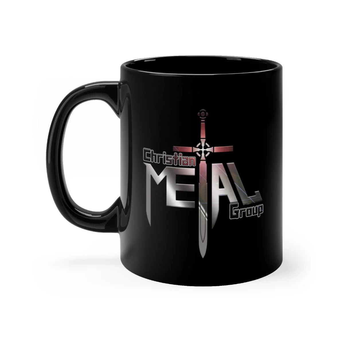 Christian Metal Group Logo 11oz Black mug