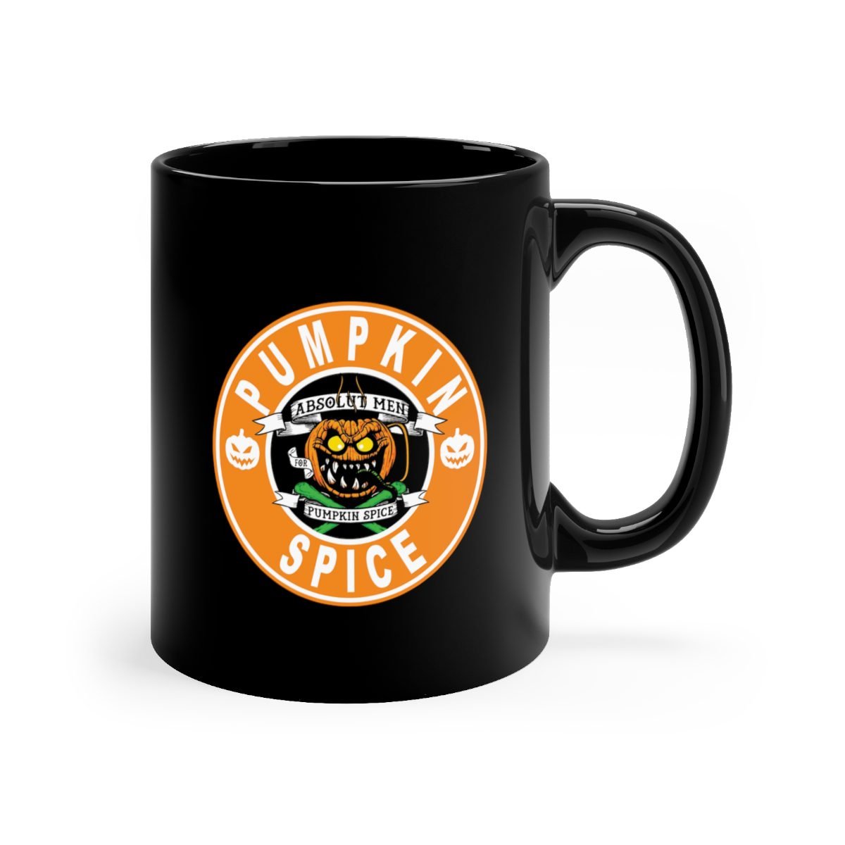 AMPS – Pumpkin Spice Logo 11oz Black mug