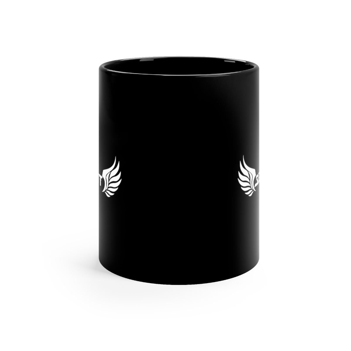 Seventh Servant Winged Logo 11oz Black mug
