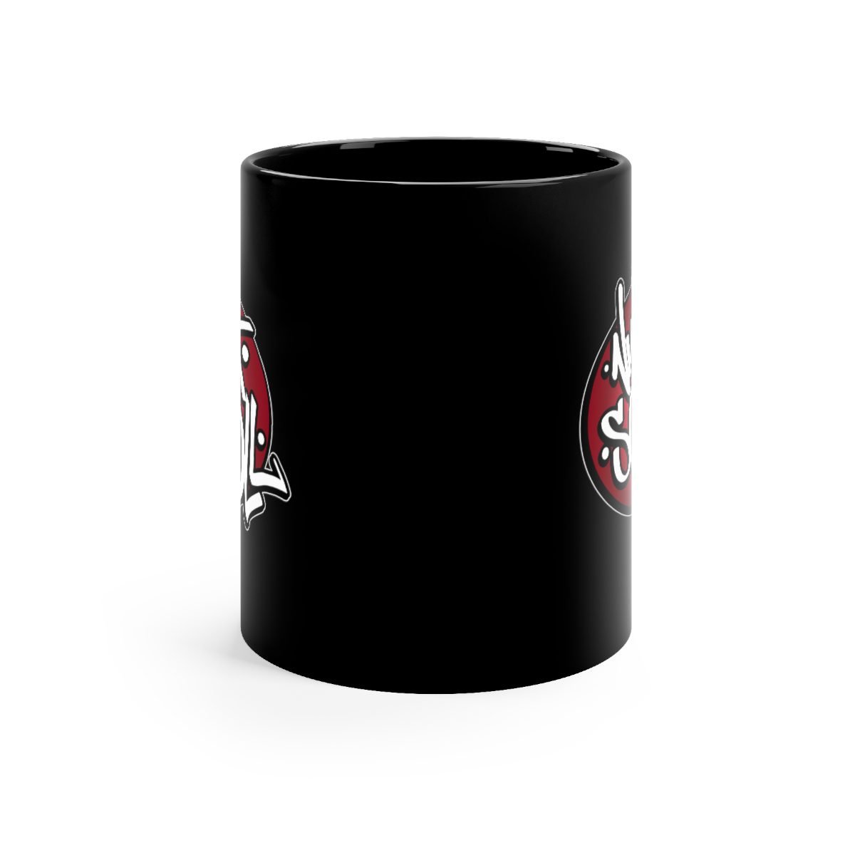 Ninja Scroll Logo Oval 11oz Black mug