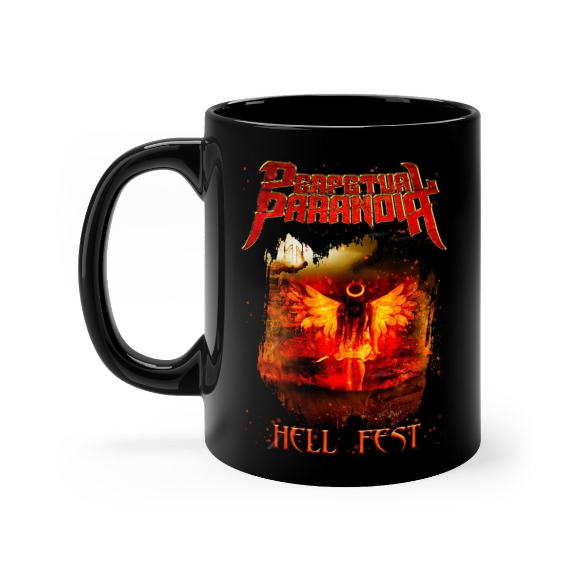 Perpetual Paranoia – Hell Fest Black mug 11oz