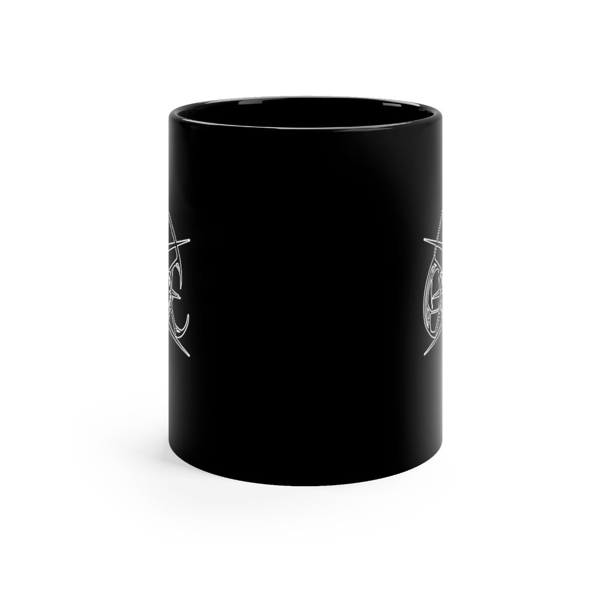 Of Ice Outline Logo 11oz Black mug