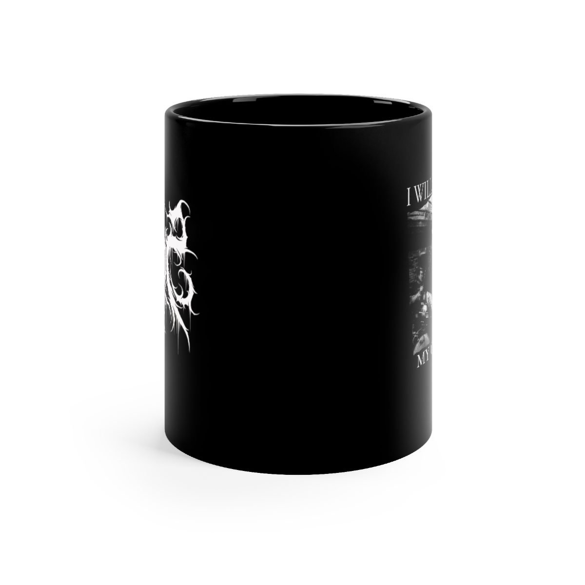 xIron Sharpens Ironx 11oz Black mug