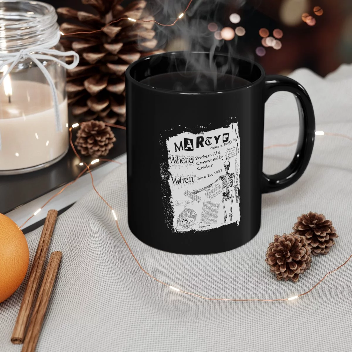 Martyr 1987 Flyer 11oz Black mug - Image 4