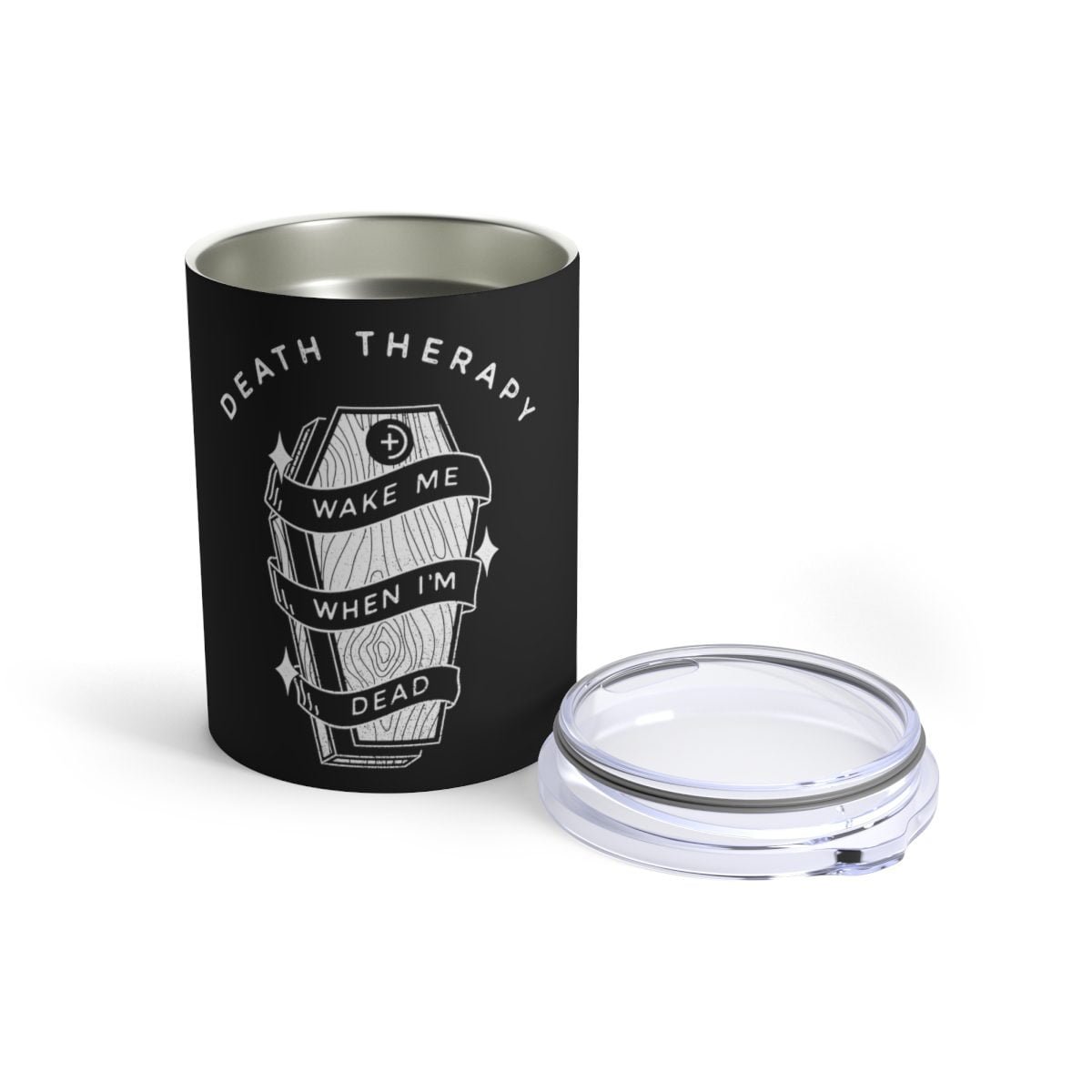 Death Therapy - Wake Me When I'm Dead Tumbler 10oz - Image 5