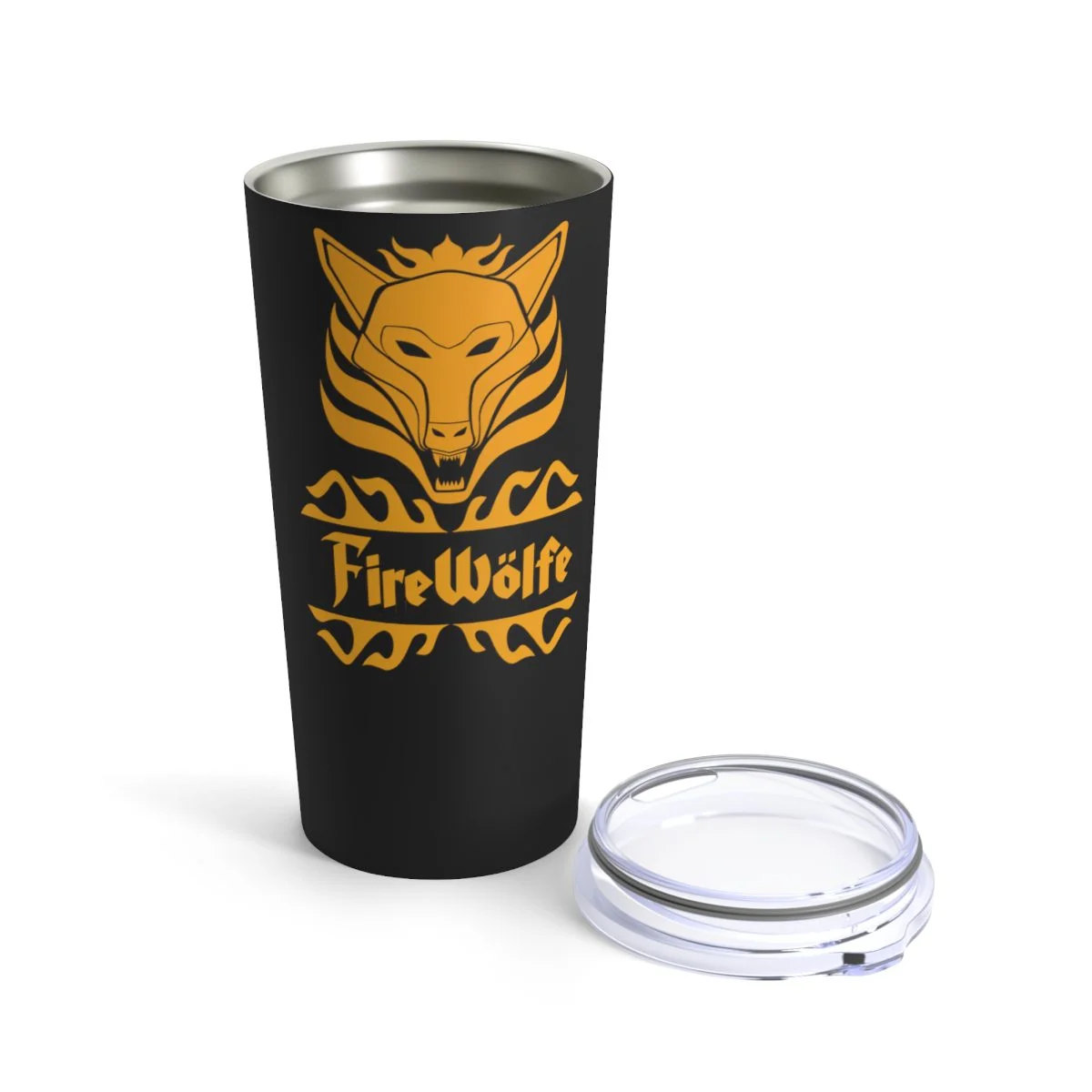 FireWolfe Flame Logo 20oz Stainless Steel Tumbler - Image 5