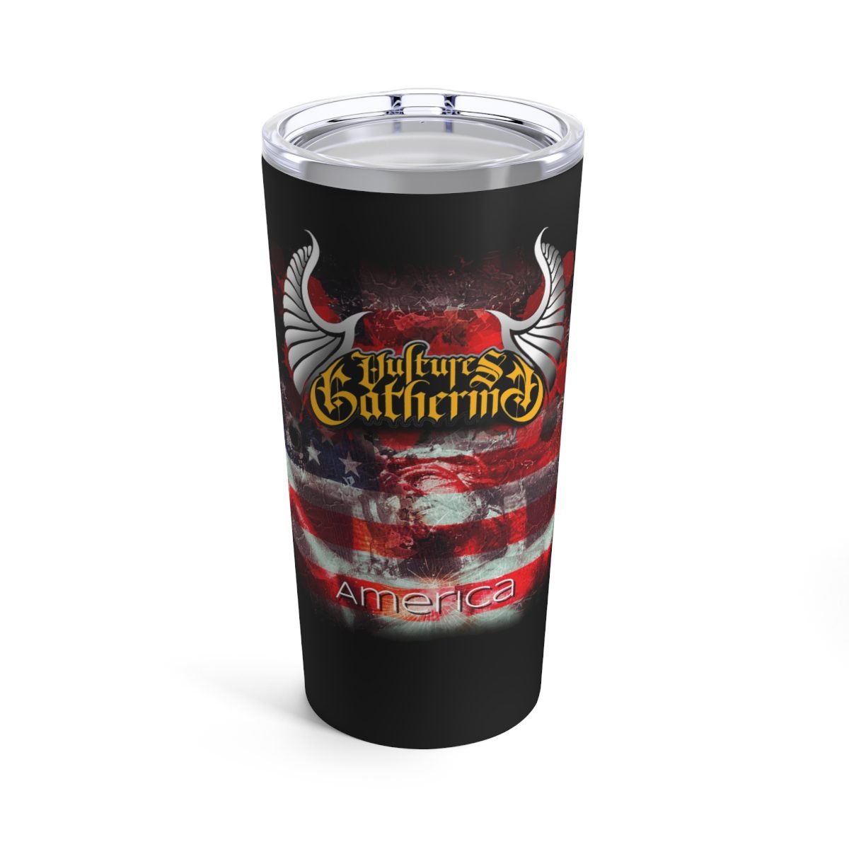 Vultures Gathering – America 20oz Stainless Steel Tumbler