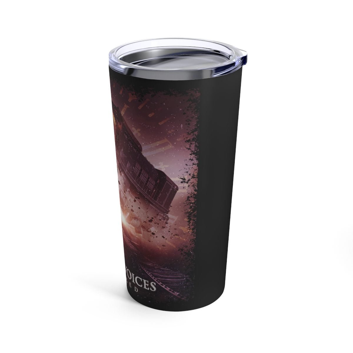 Hearing Voices - Derailed 20oz Stainless Steel Tumbler - Image 4
