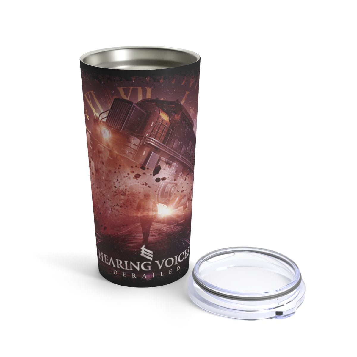 Hearing Voices - Derailed 20oz Stainless Steel Tumbler - Image 5
