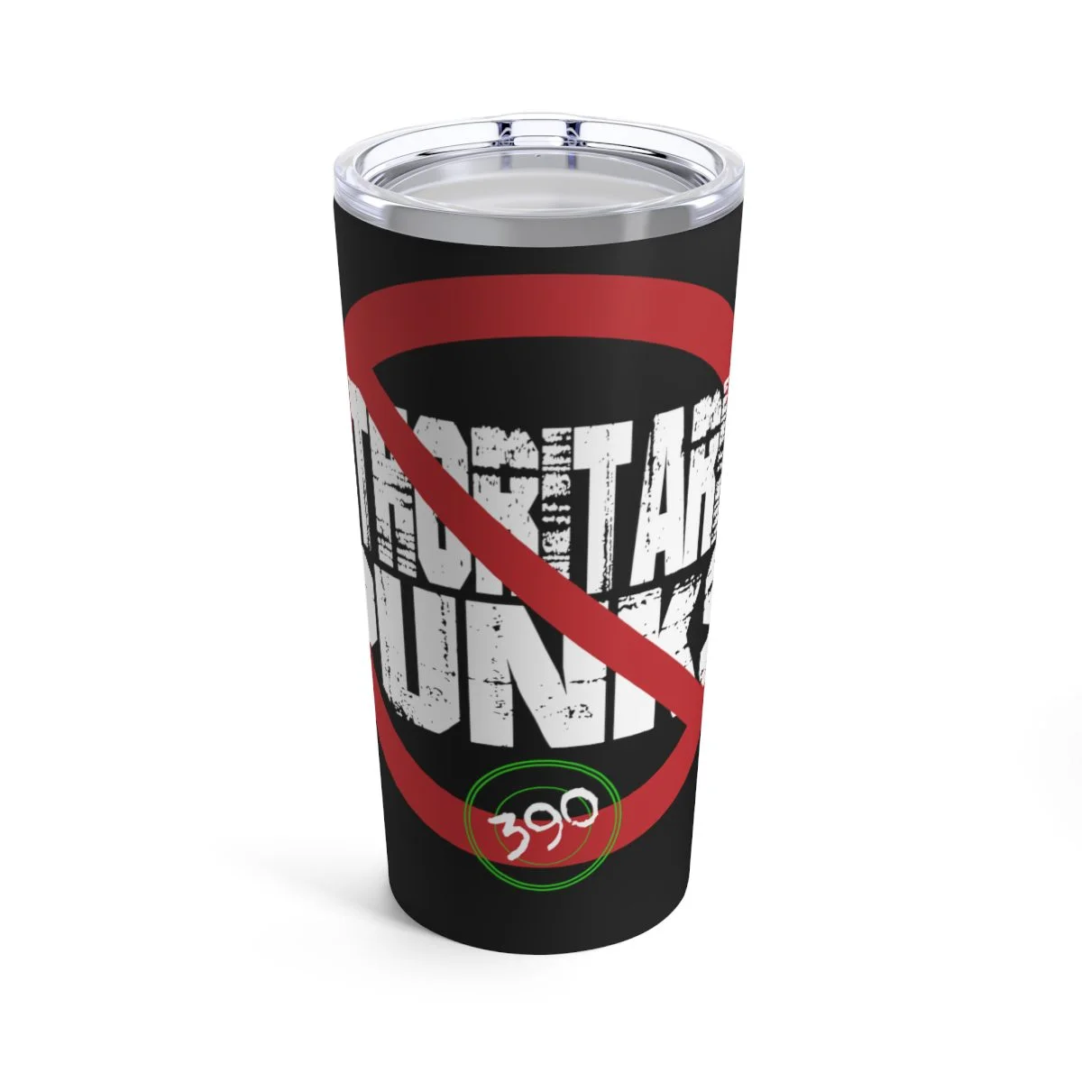 390 - No Authoritarian Punks 20oz Stainless Steel Tumbler