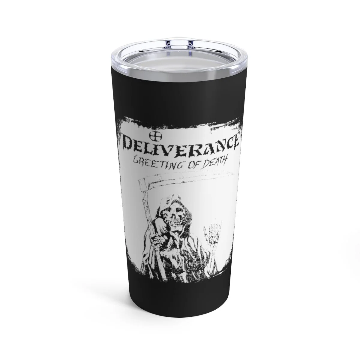 Deliverance - Greeting of Death White 20oz Tumbler