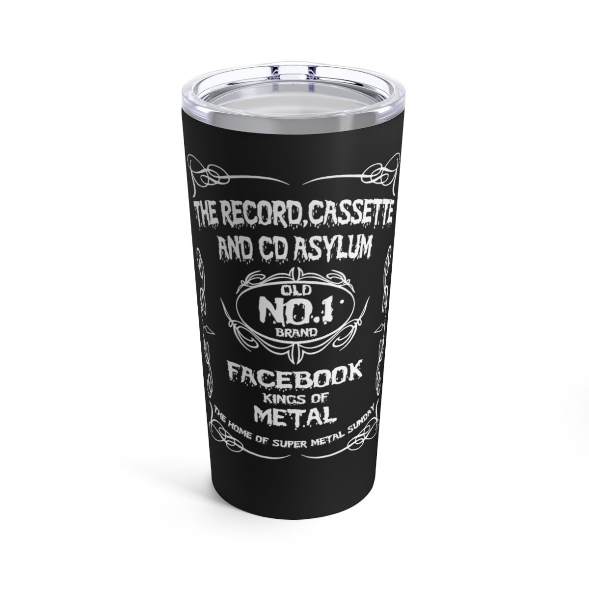 The Record, Cassette, and CD Asylum – Facebook Kings 20oz Stainless Steel Tumbler