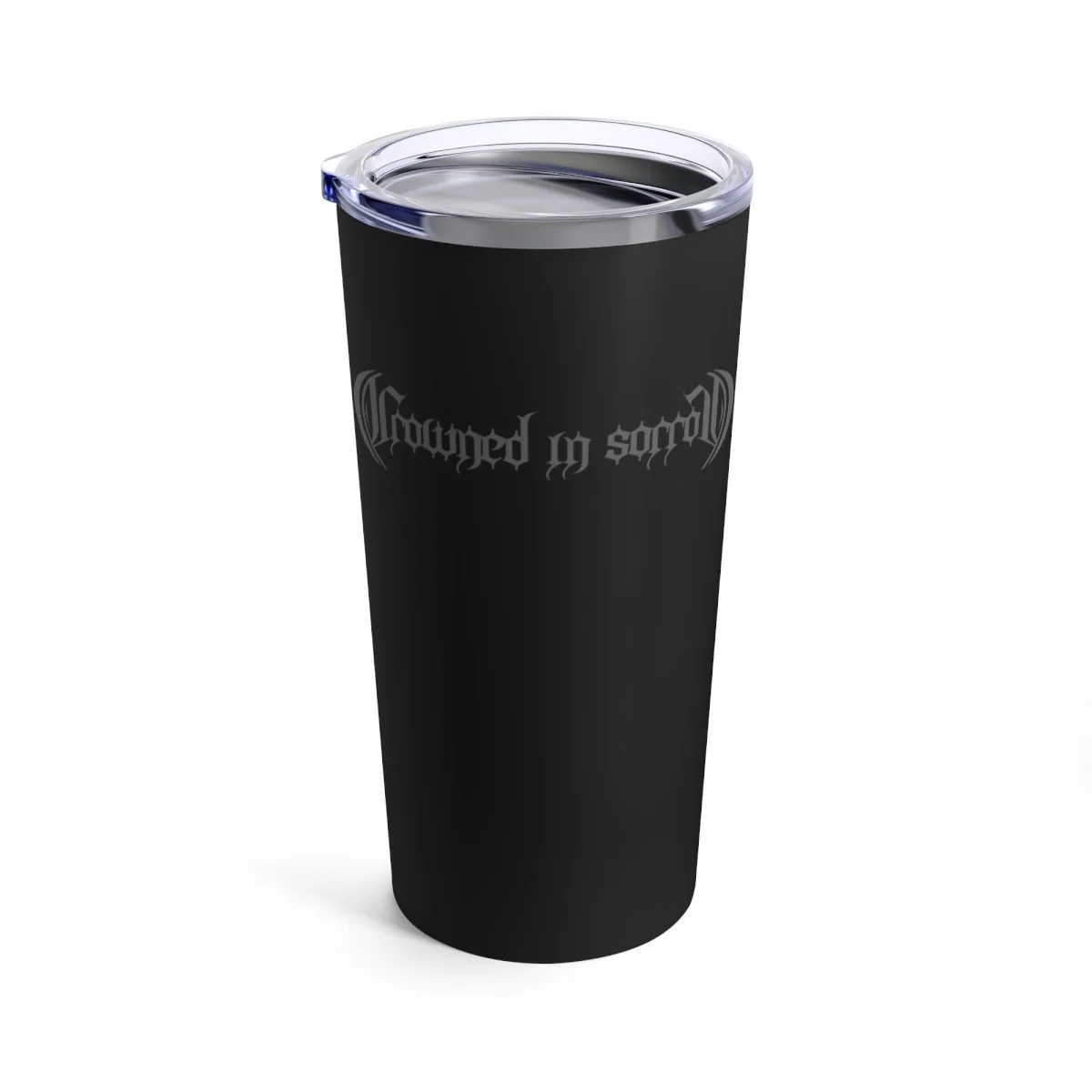 Crowned in Sorrow Grey Logo 20oz Stainless Steel Tumbler