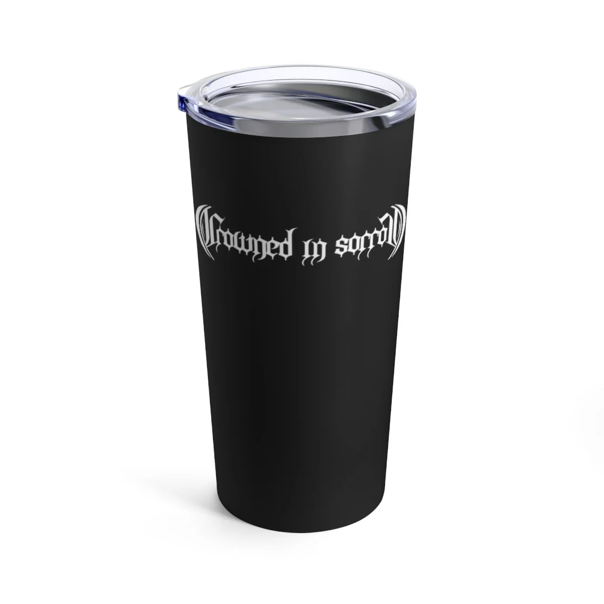 Crowned in Sorrow White Logo 20oz Stainless Steel Tumbler