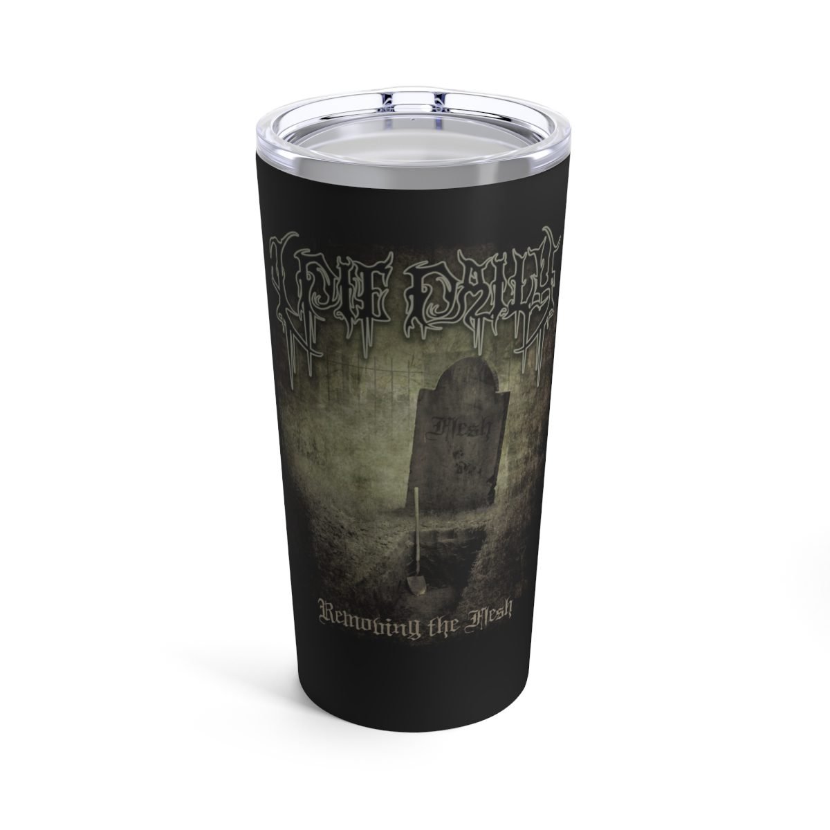 I Die Daily – Removing the Flesh Black 20oz Stainless Steel Tumbler