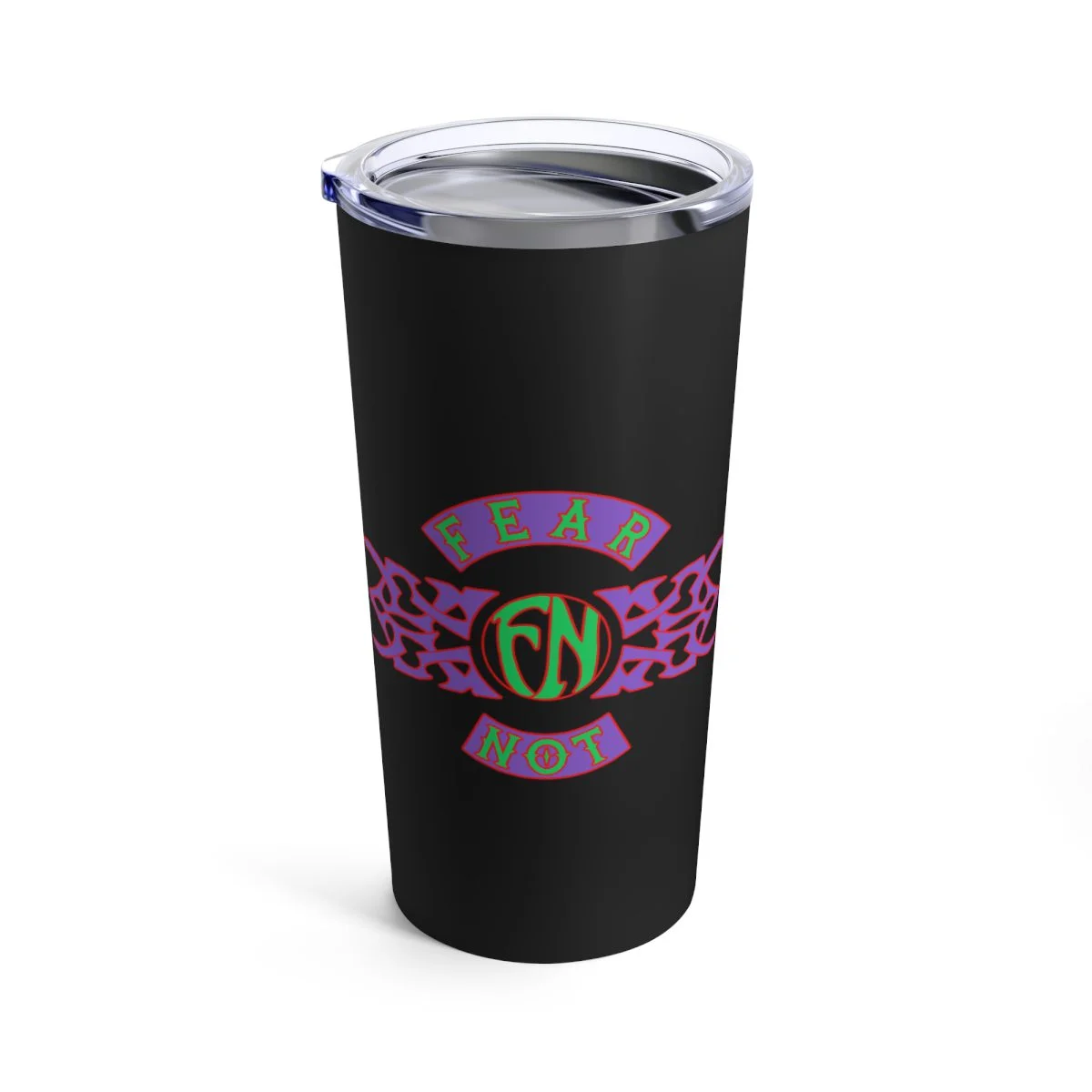 Fear Not Old School Tribal Logo 20oz Stainless Steel Tumbler