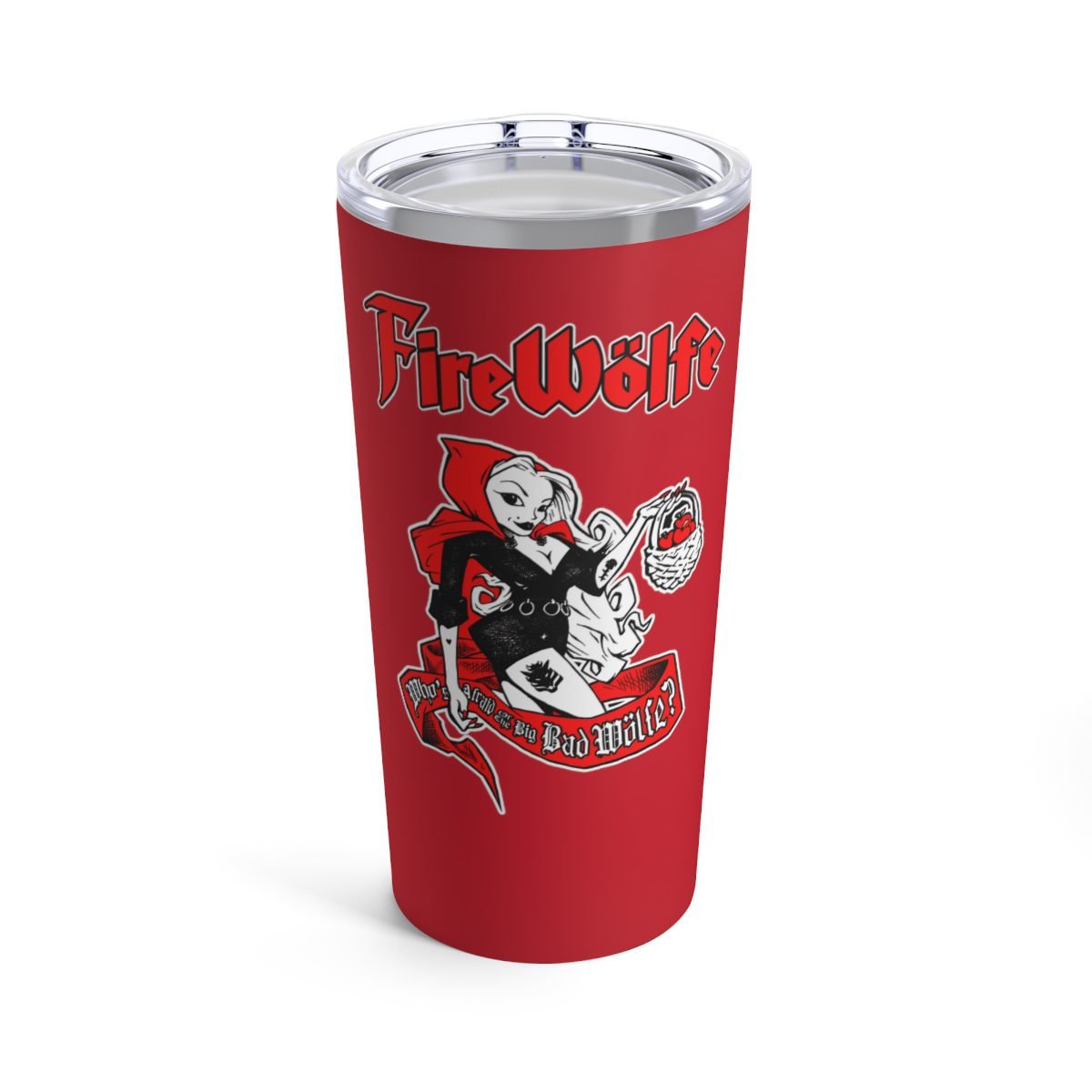 FireWolfe – Who’s Afraid 20oz Red Stainless Steel Tumbler