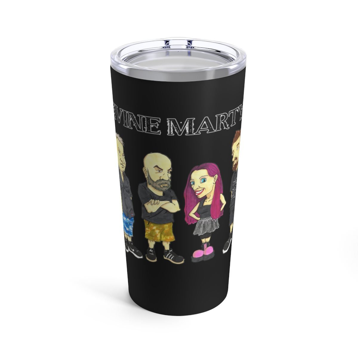 Divine Martyr Caricature 20oz Stainless Steel Tumbler