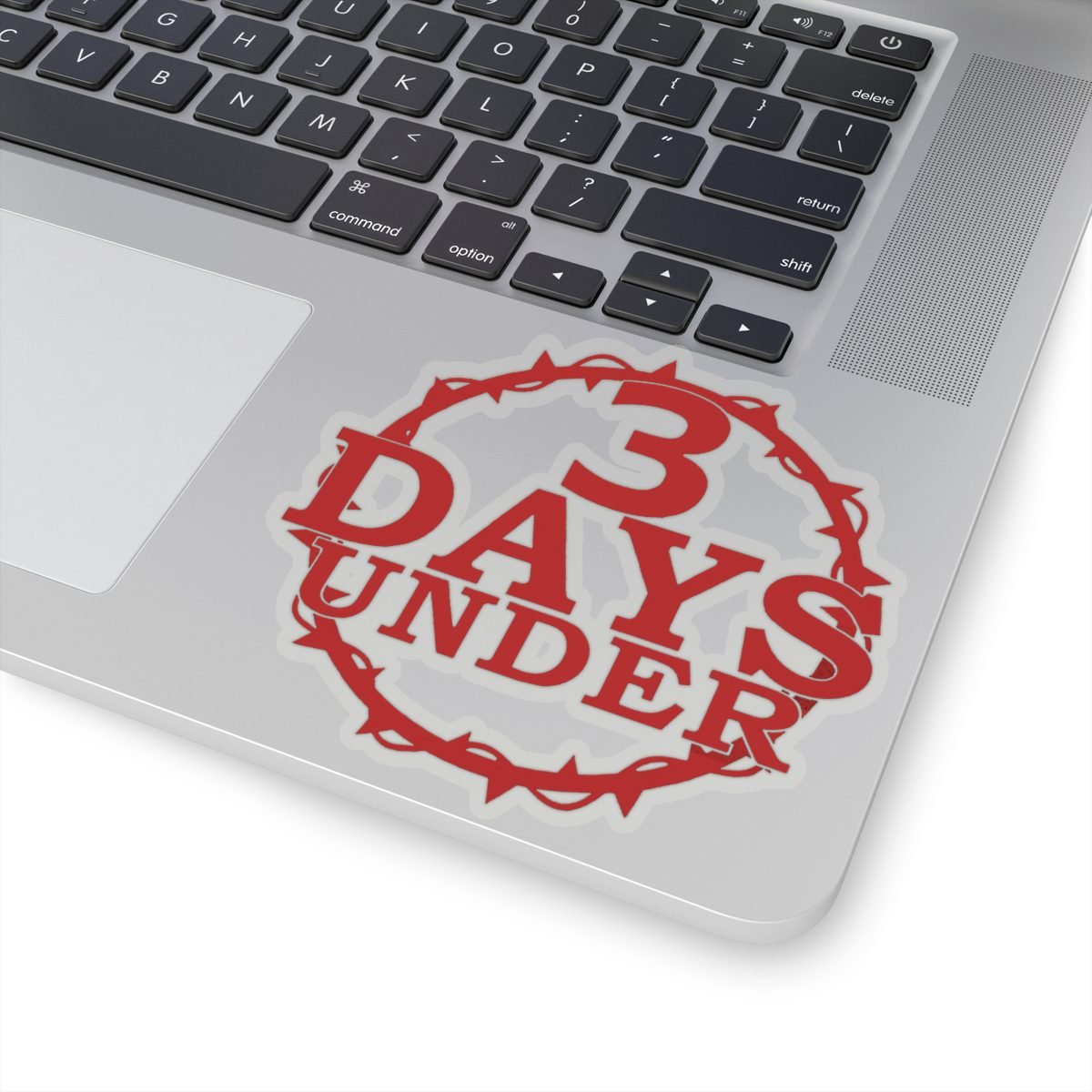 3 Days Under Logo Die Cut Stickers
