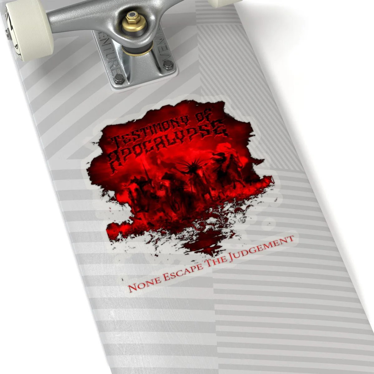 Testimony of Apocalypse - None Escape The Judgement Die Cut Stickers