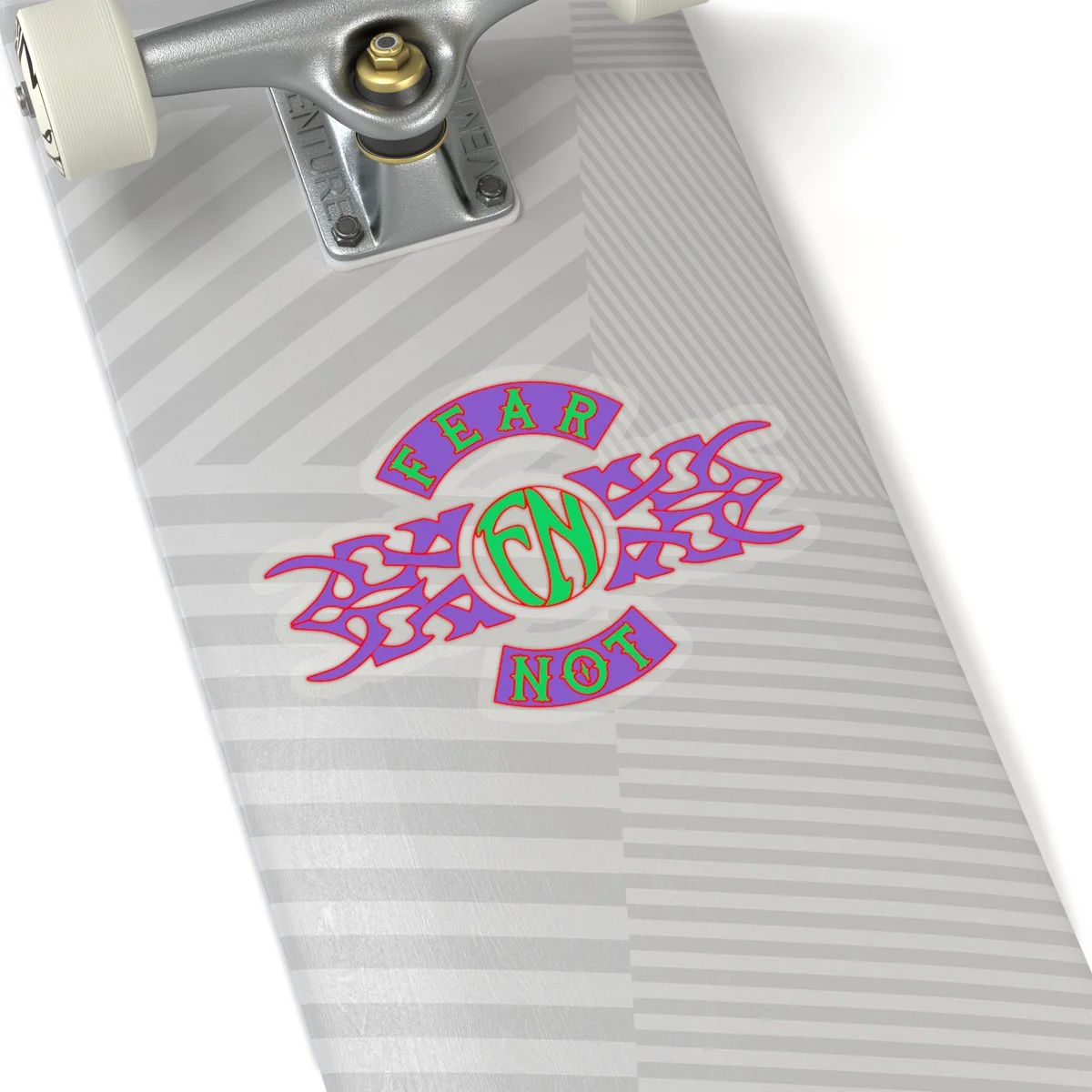 Fear Not Old School Tribal Logo Die Cut Stickers