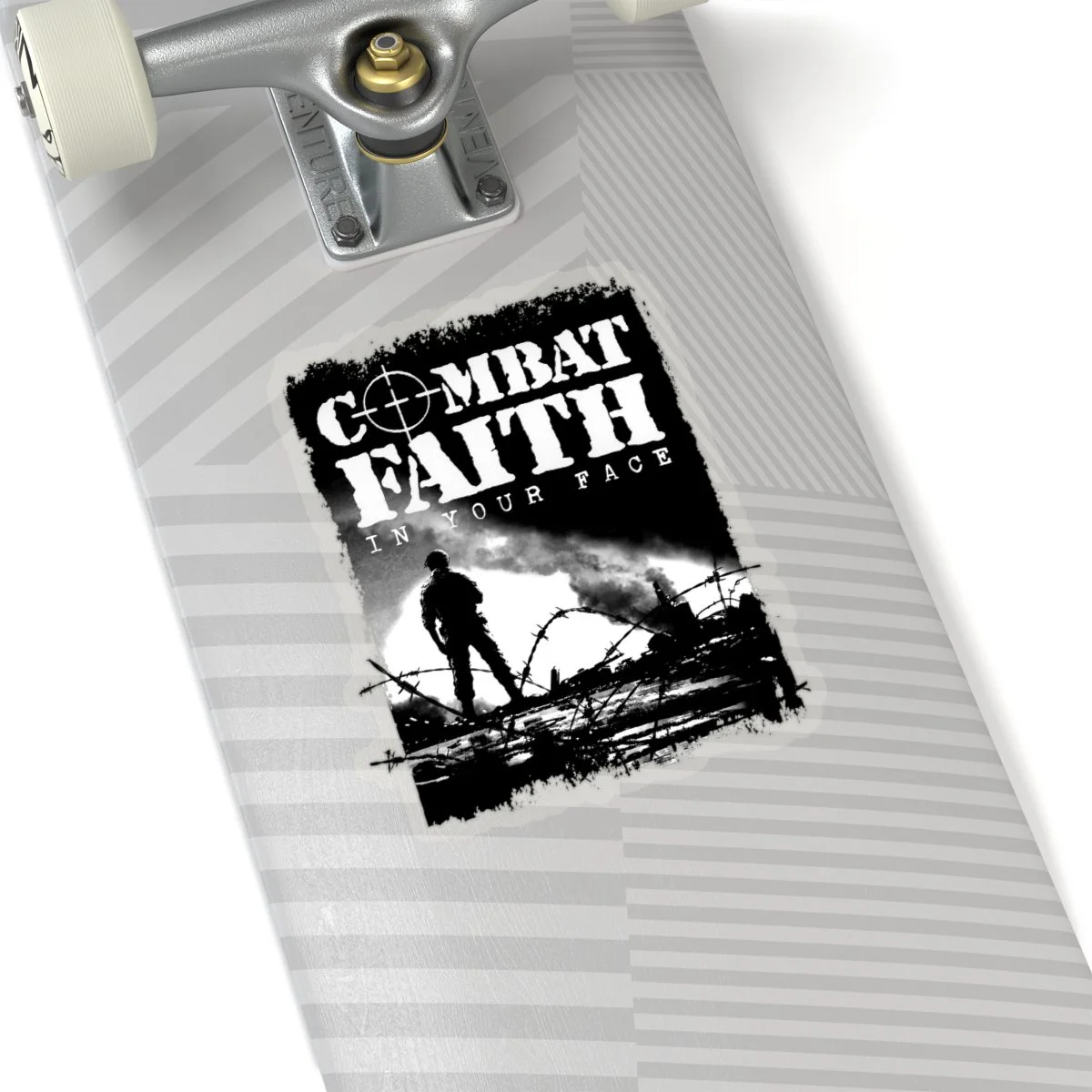 Combat Faith - In Your Face Die Cut Stickers