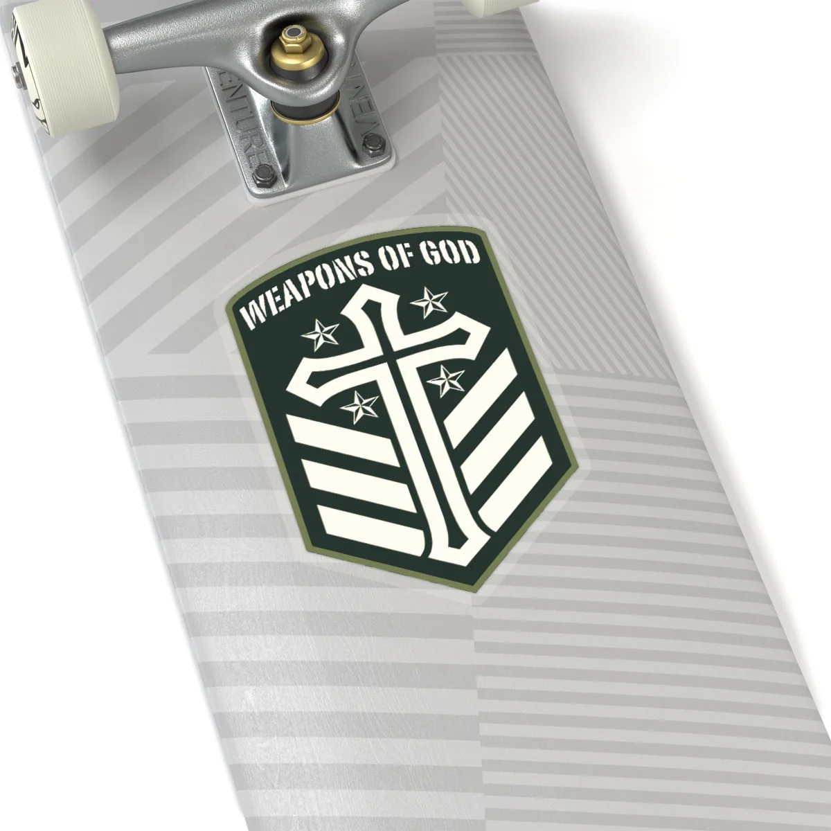 Weapons of God Emblem Die Cut Stickers
