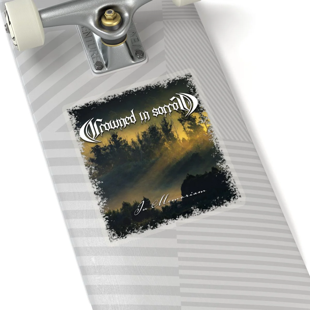 Crowned in Sorrow - In Memoriam Die Cut Stickers
