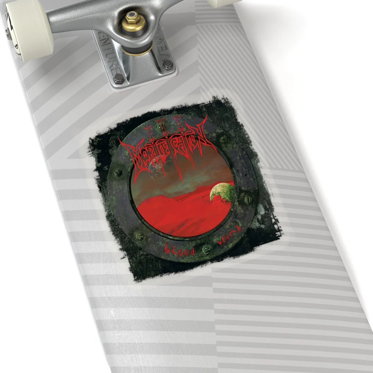 Mortification - Blood World Logo Die Cut Stickers