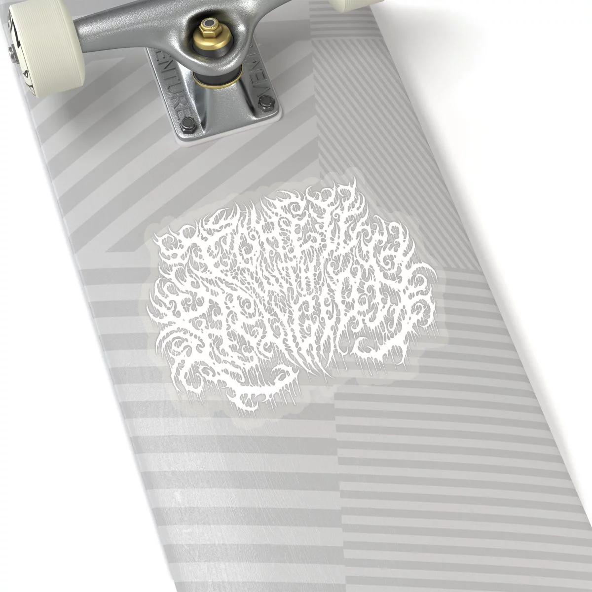 To Hell With Religion White Logo Die Cut Stickers