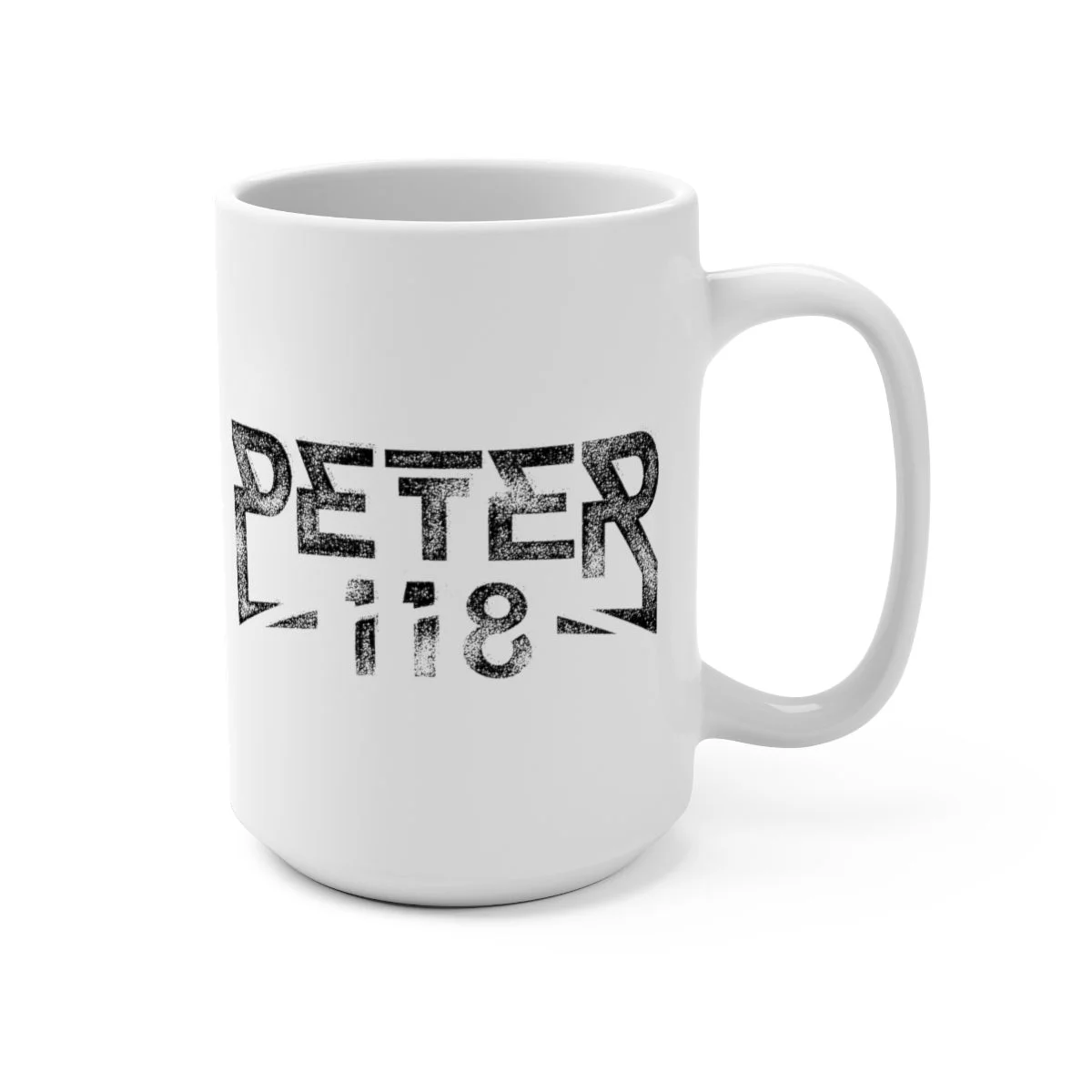 Peter118 Logo 15oz White Mug - Image 3