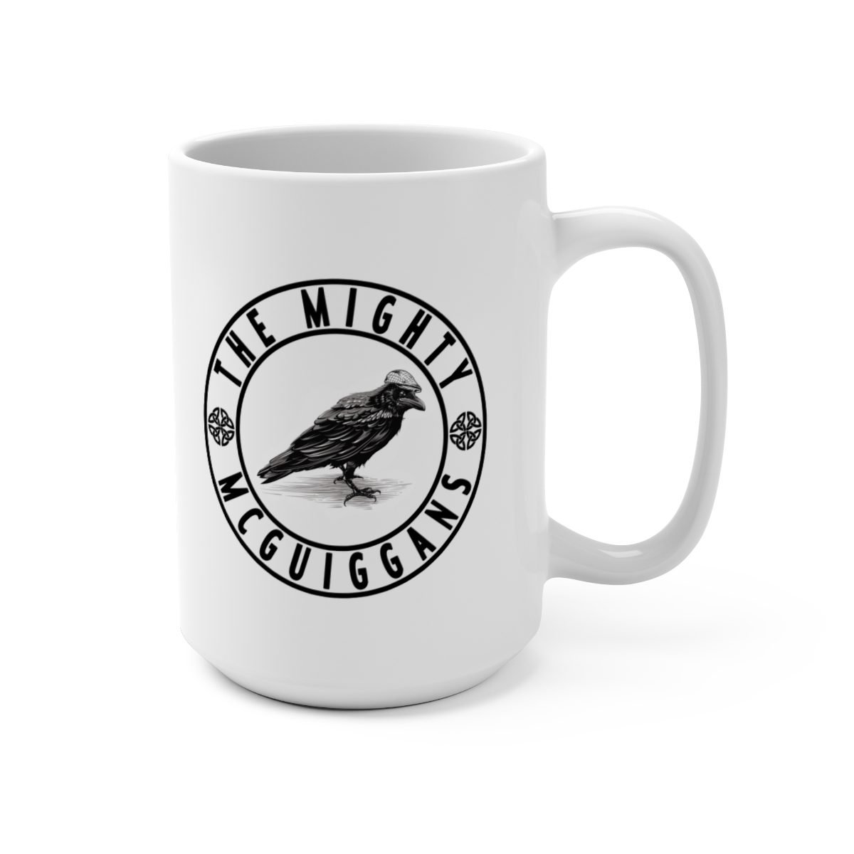 The Mighty McGuiggans GW Logo 15oz White Mug