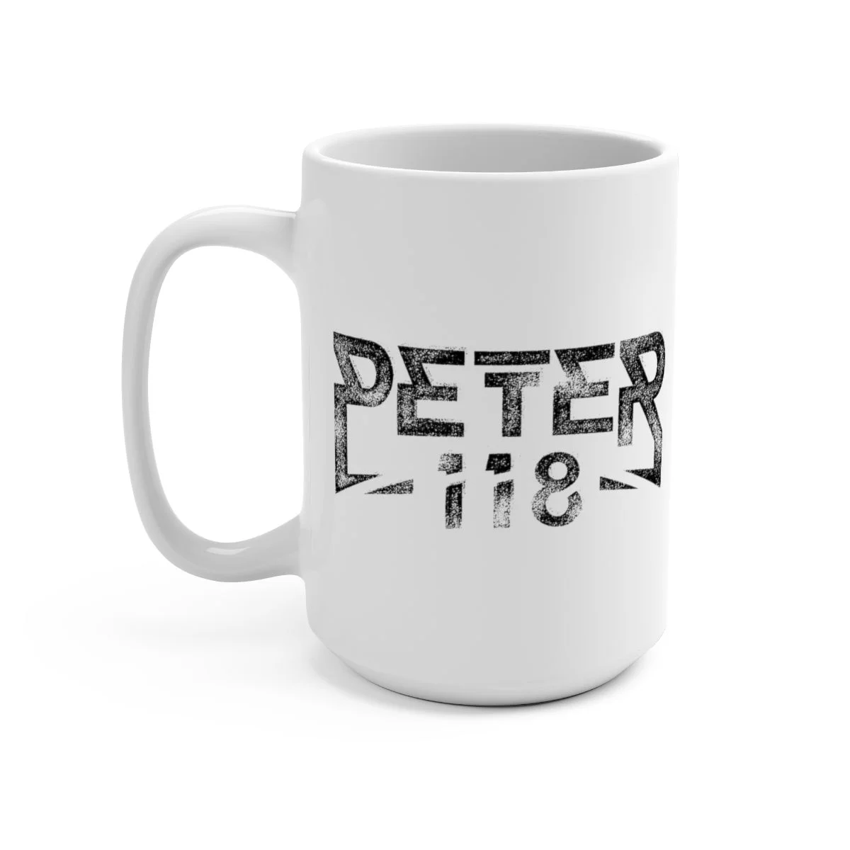 Peter118 Logo 15oz White Mug