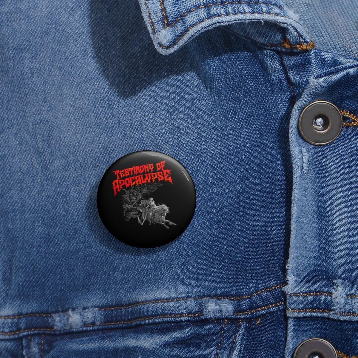 Testimony of Apocalypse – Deathly Visions Pin Buttons