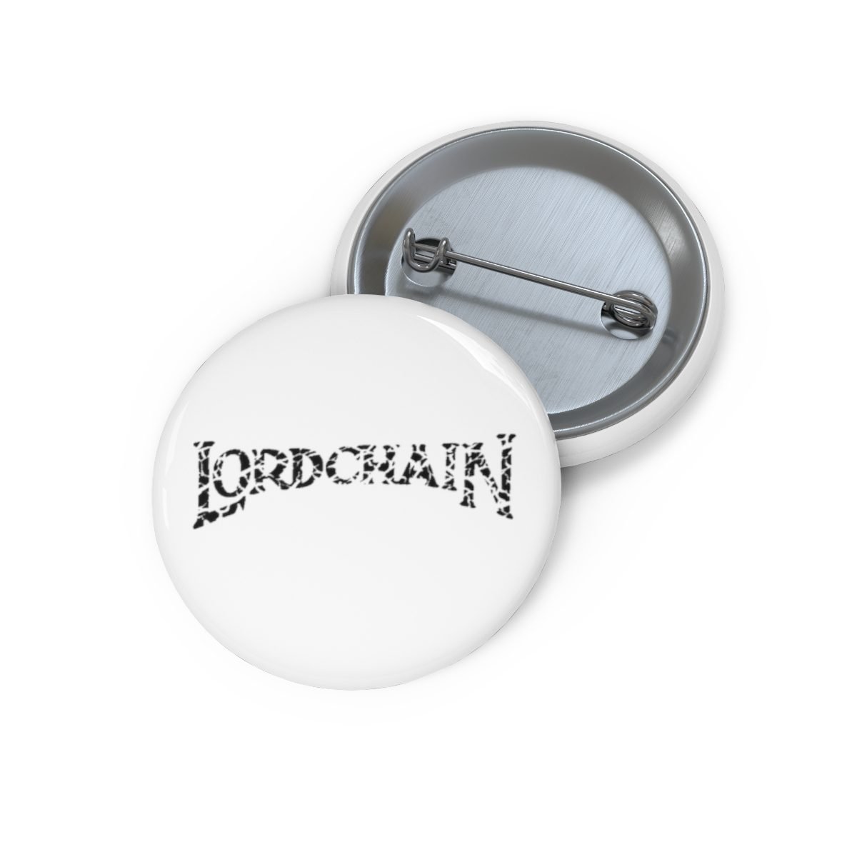 Lordchain Logo Pin Buttons (White)