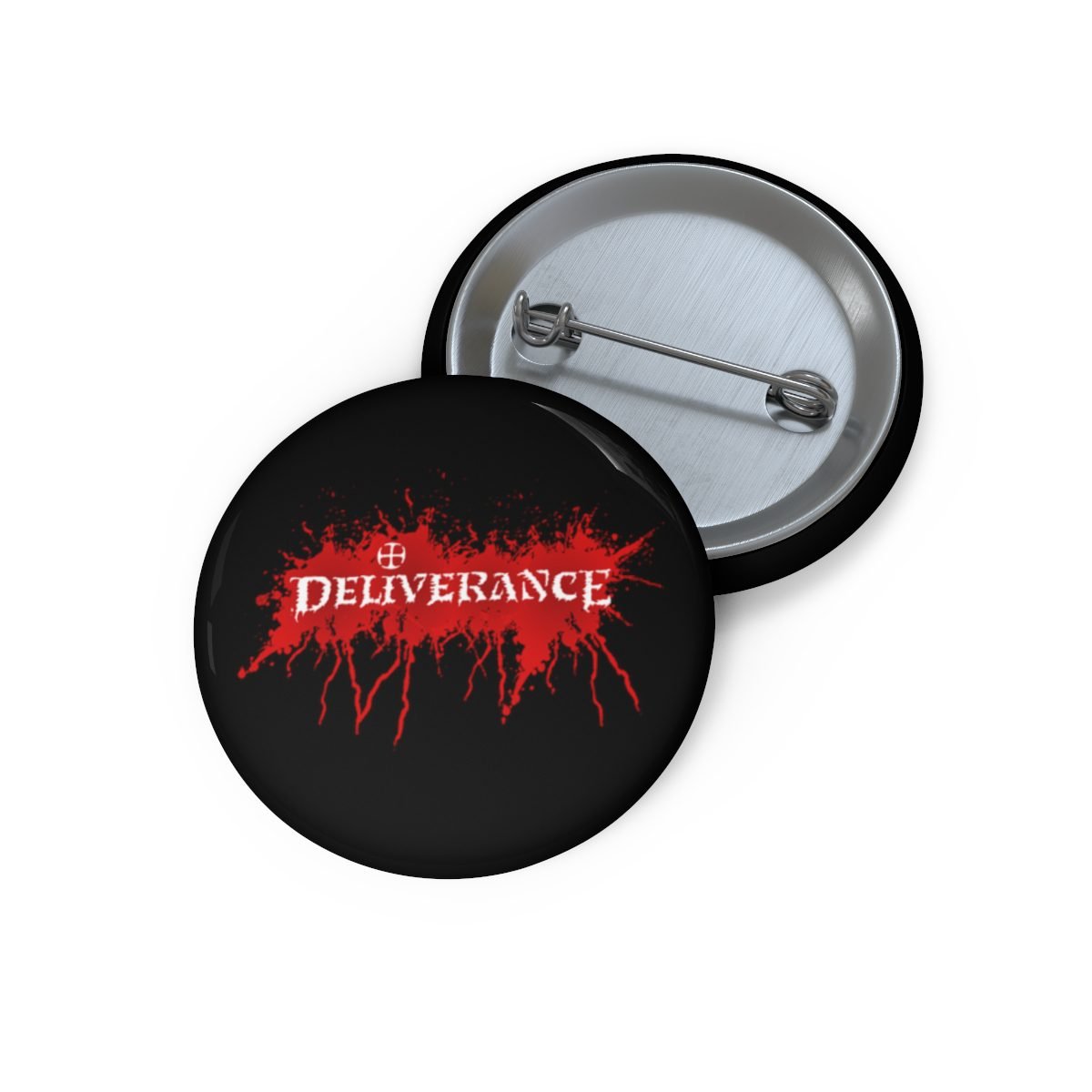 Deliverance Splatter Logo Pin Buttons